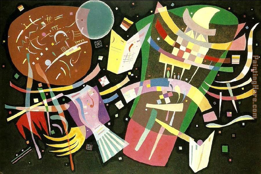 dominant curve 1 painting - Wassily Kandinsky dominant curve 1 art painting